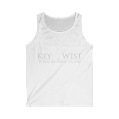 Key West Men's Softstyle Tank Top - Beach Vibes, Casual Summer Wear